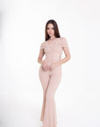 Jumpsuit Nude con Brillo