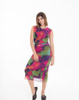 Vestido Midi Estampado Abstracto