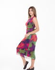 Vestido Midi Estampado Abstracto