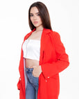 Blazer Rojo con Botones