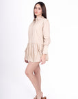 Vestido Camisero Beige
