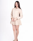 Vestido Camisero Beige