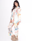 Conjunto Estampado Blusa y Pantalón
