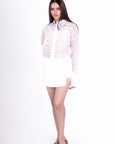 Conjunto Blanco Blusa y Falda