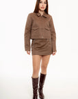 Conjunto Dakota Camel de Tres Piezas