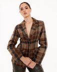 Blazer Emilia Cuadros Terracota