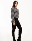 Blazer Margot Tweed Blanco y Negro