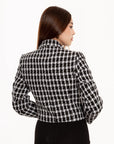 Blazer Margot Tweed Blanco y Negro