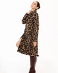 Abrigo Alessandra Animal Print Leopardo