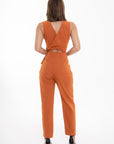 Jumpsuit Naranja Sin Mangas