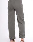 Pantalón Cargo Bicolor Verde y Denim