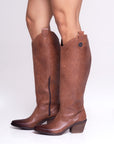 Bota Marron Corte Alto