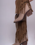 Botas Camel con Flecos