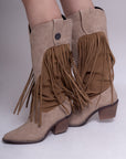 Botas Camel con Flecos