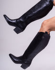 Bota Negra Corte Alto