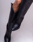 Bota Negra Corte Alto
