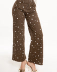 Pantalón Wide Leg Polka Mocha