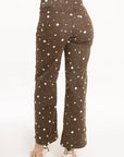 Pantalón Wide Leg Polka Mocha
