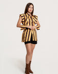 Blusa Camisera Siena Rayas Amarillo