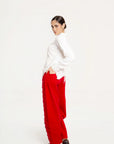 Jeans Wide Leg Imperial Rojo