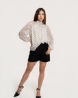 Blusa Olivia Polka Dot Ivory