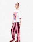 Pantalón Rayas Berry Rosa