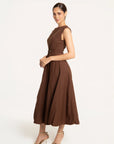 Vestido Midi Verona Chocolate