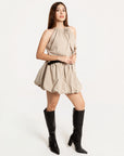 Vestido Mini Beige