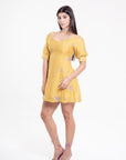 Vestido Corto Amarillo