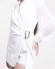 Romper Blanco Manga Larga