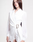 Romper Blanco Manga Larga