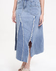 Falda Denim Midi