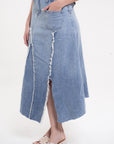 Falda Denim Midi