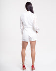 Conjunto Blanco Blazer y Short