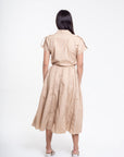 Conjunto Beige Blusa y Falda