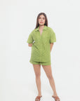 Conjunto Verde de Camisa y Short