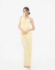 Conjunto Amarillo Pantalon y Blusa