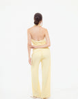 Conjunto Amarillo Pantalon y Blusa