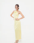 Vestido Largo de Lentejuelas Amarillo