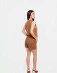 Conjunto de Chaleco y Short Café