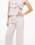 Conjunto Beige con Volantes