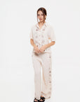 Conjunto de Camisa y Pantalón Beige