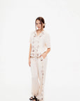 Conjunto de Camisa y Pantalón Beige
