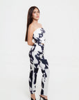 Conjunto Strapless Blanco y Negro