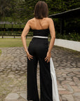 Jumpsuit Strapless Bicolor