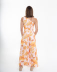 Conjunto Estampado Floral Naranja