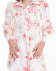 Vestido Camisero Corto Floral
