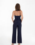 Conjunto Denim Strapless y Pantalon