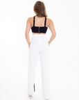 Jumpsuit Bicolor Blanco Negro