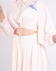 Conjunto Blusa y Falda Midi